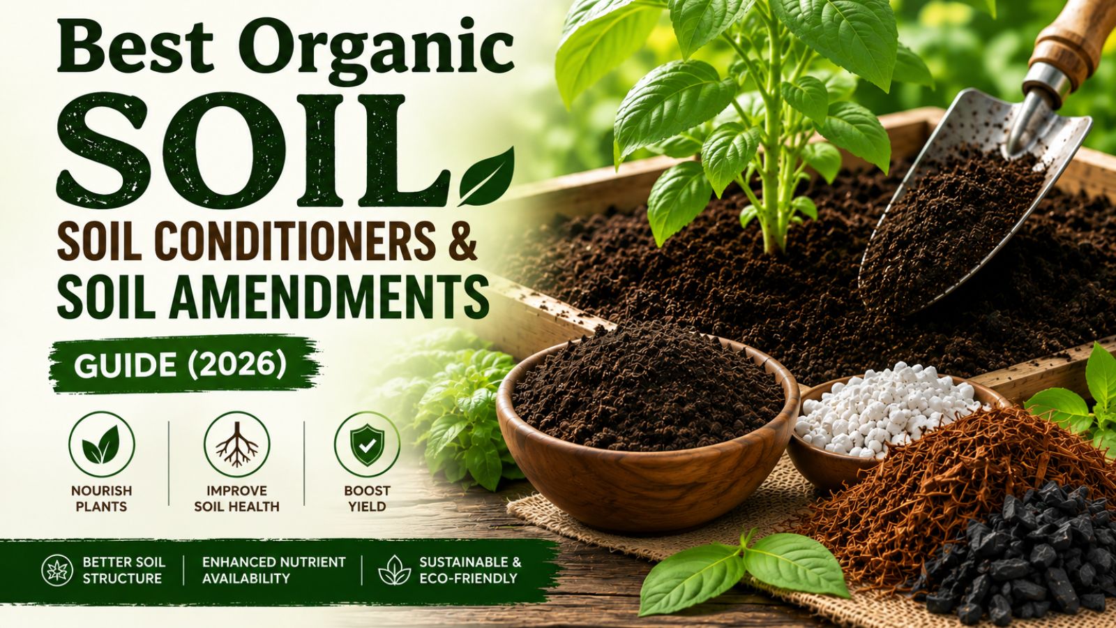 Organic Soil, Soil Conditioner, Soil Amendments